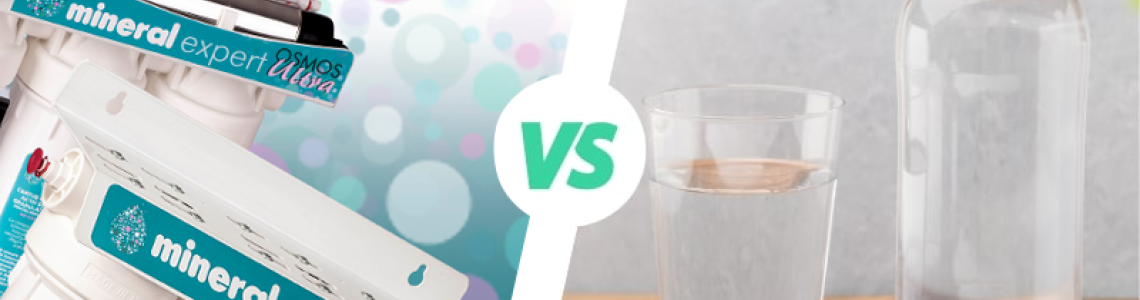 Ce să alegi: apă îmbuteliată sau apă filtrată de sub chiuvetă?