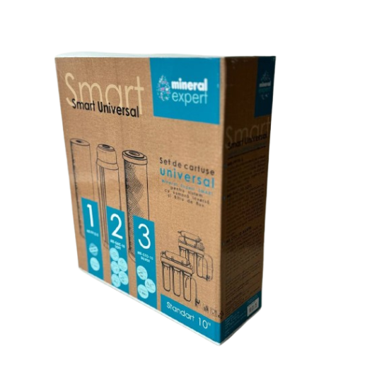 Set cartuse Mineral Expert SMART p/u osmoză inversă și filtre de flux Set cartuse Mineral Expert SMART p/u osmoză inversă și filtre de flux