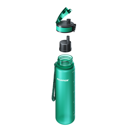 Sticlă cu filtru AQUAPHOR City (bright green)