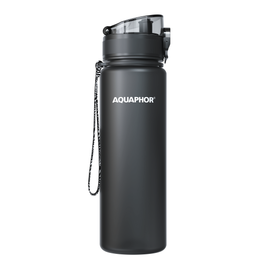 Sticlă cu filtru AQUAPHOR City (classic black)