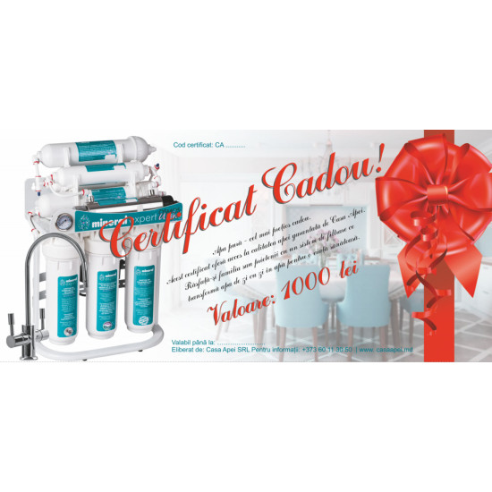 Certificat cadou 1000 lei